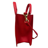 Blue Label Crestbridge Red Pebbled Leather Two-Way Bag