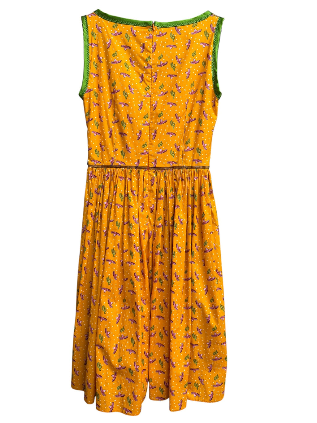 Prada SS 2017 Cactus Print Cotton Blend Zipper Dress