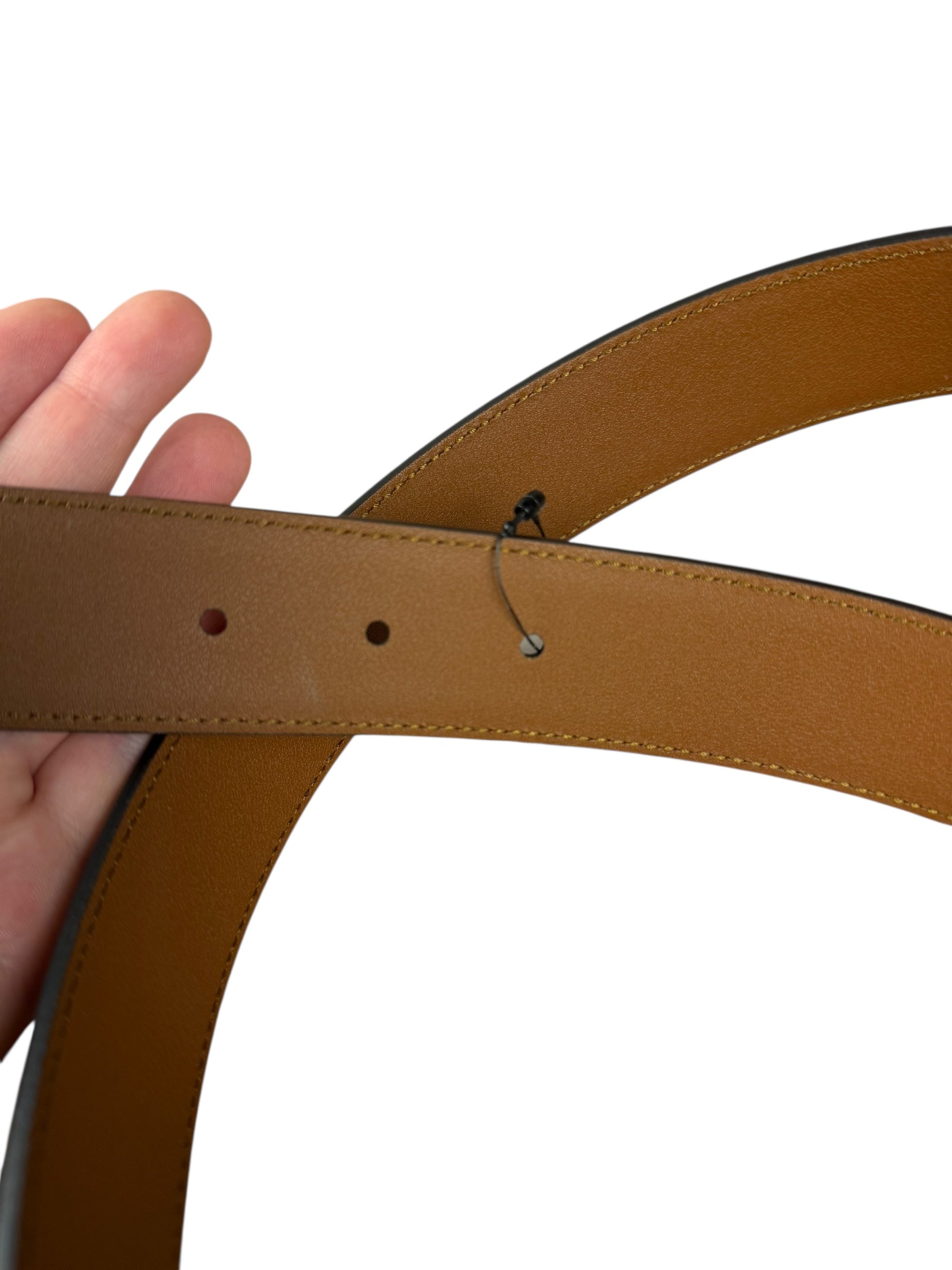 Gucci Torchon Buckle Belt Brown