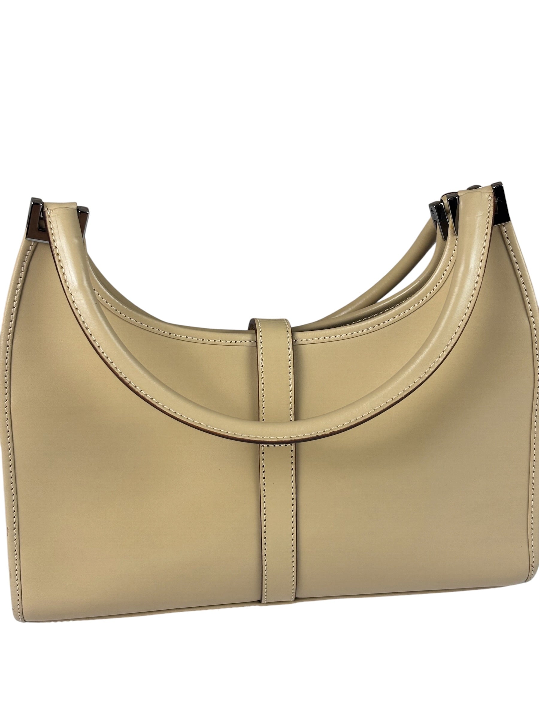 Gucci Beige Leather Piston Lock Jackie Hobo Bag