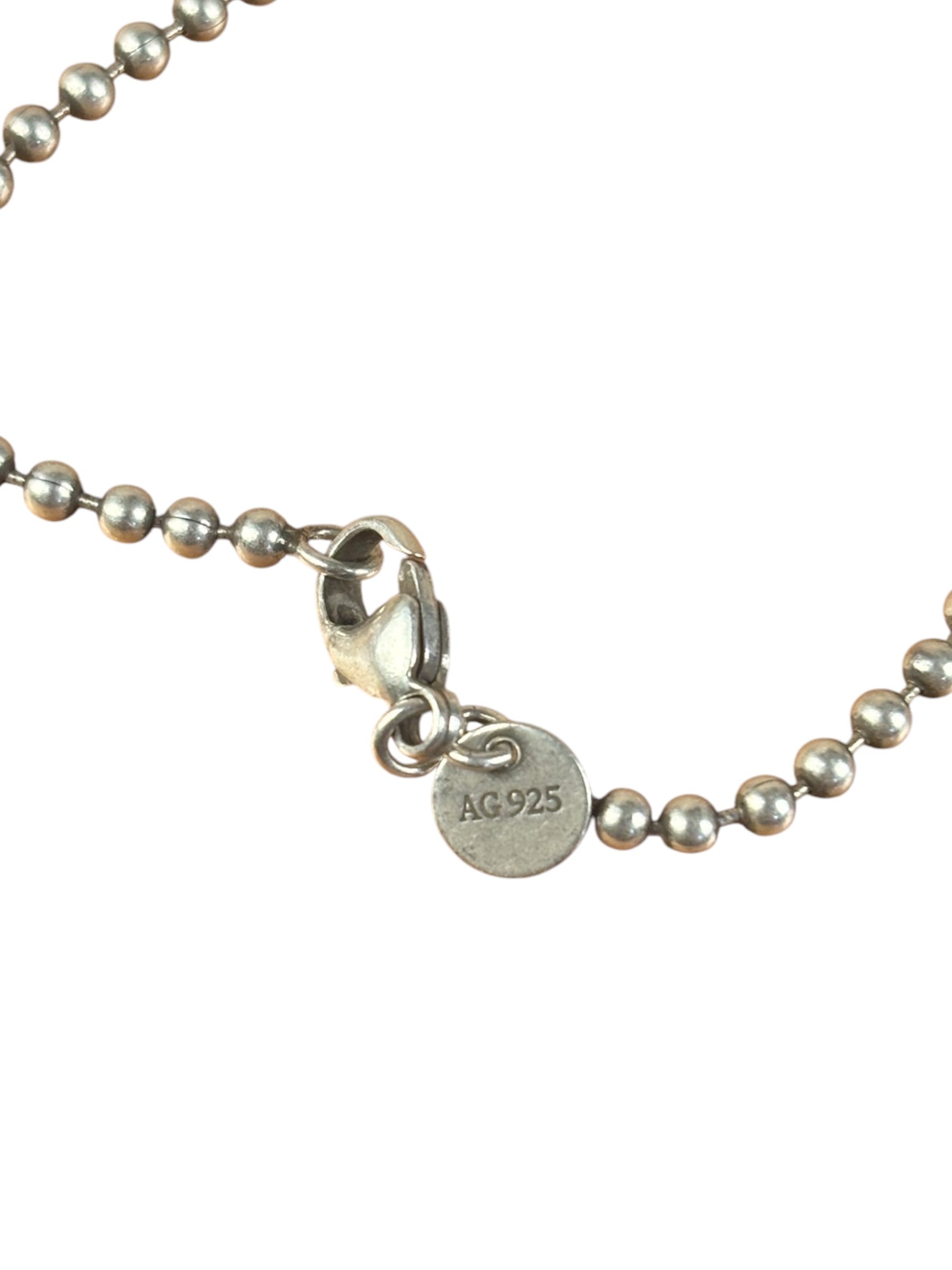 Tiffany & Co. Sterling Silver Dog Tag Pendant Neckless