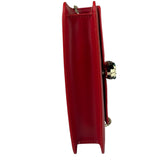 Bvlgari Red Calfskin Serpenti Forever Galuchat Crossbody Bag