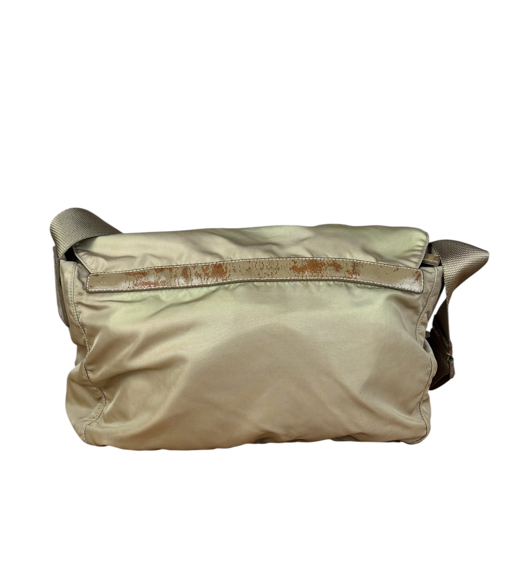 Prada Khaki Tessuto Nylon Messenger