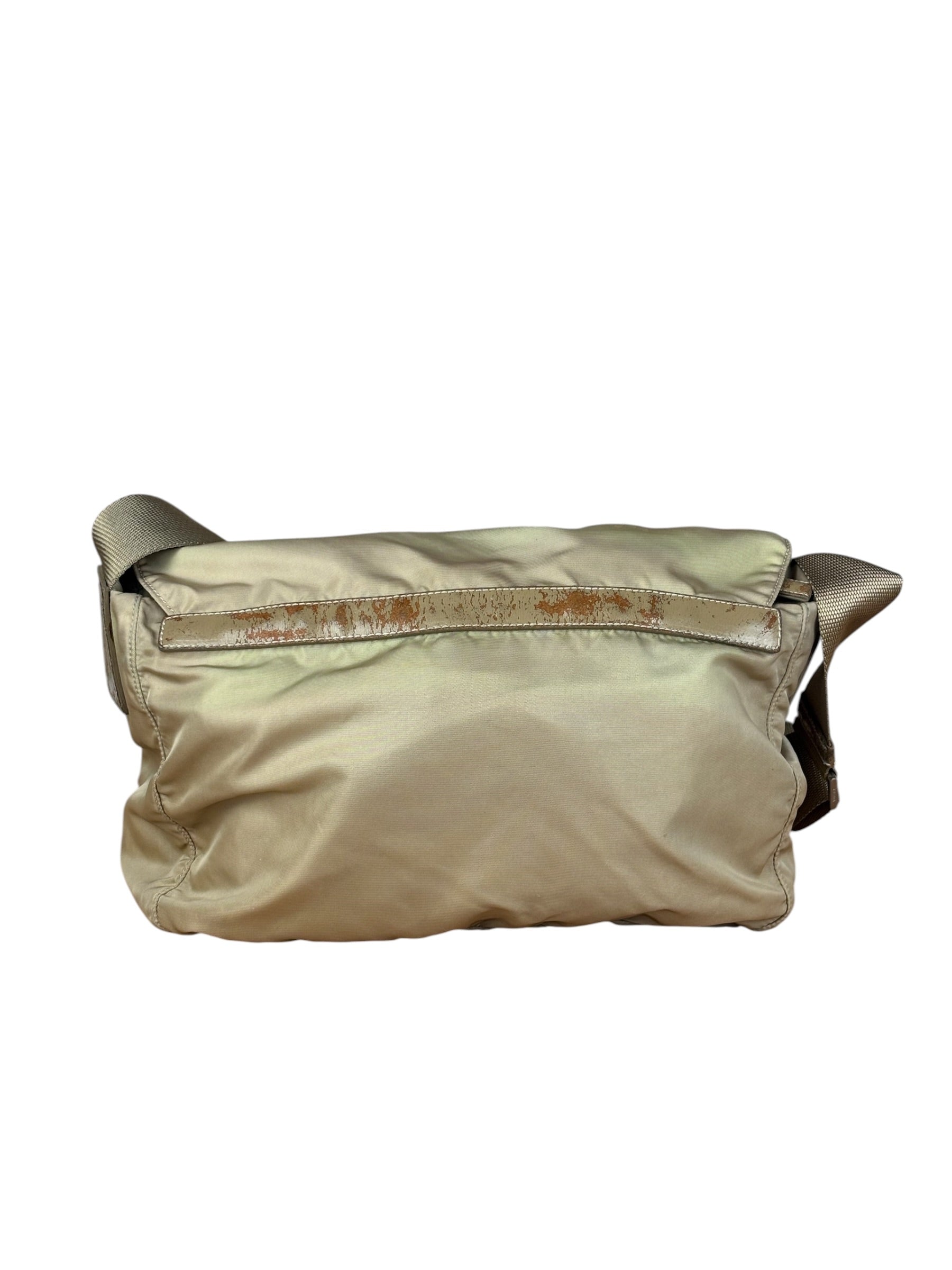 Prada Khaki Tessuto Nylon Messenger