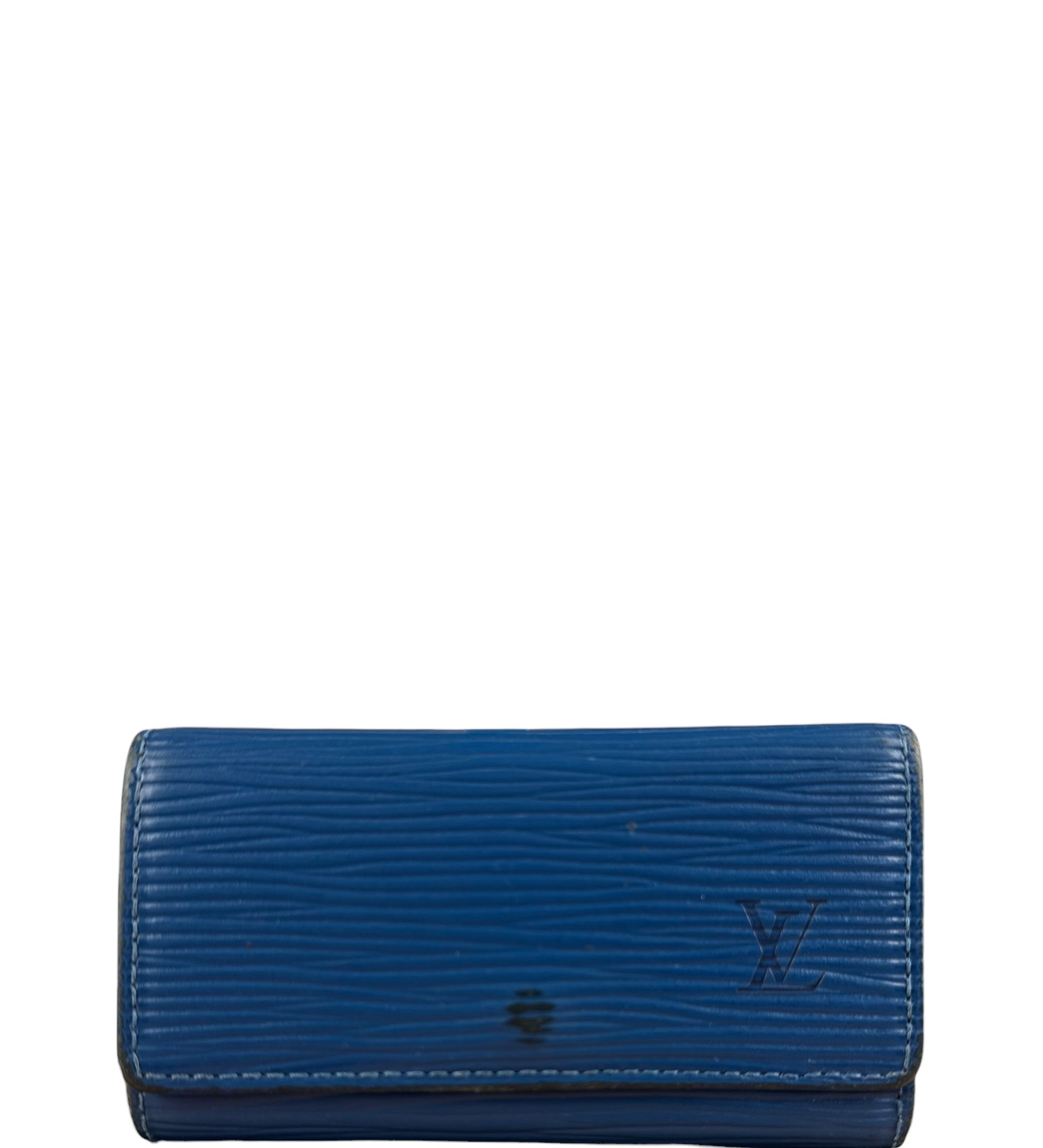 Louis Vuitton Blue Epi Keyholder