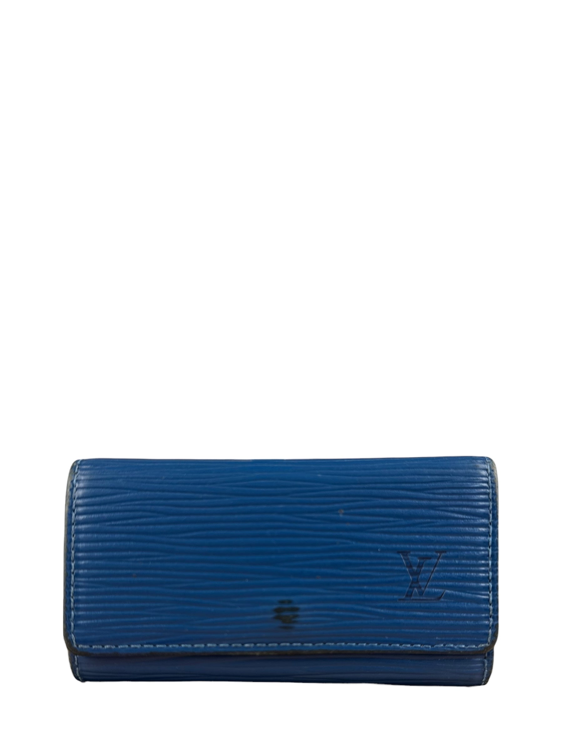 Louis Vuitton Blue Epi Keyholder