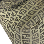 Fendi Brown Leather Trim Zucca Mamma Baguette