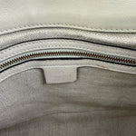 Gucci Limited Edition White Leather Marrakech Satchel Shoulder Bag