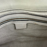 Gucci Limited Edition White Leather Marrakech Satchel Shoulder Bag