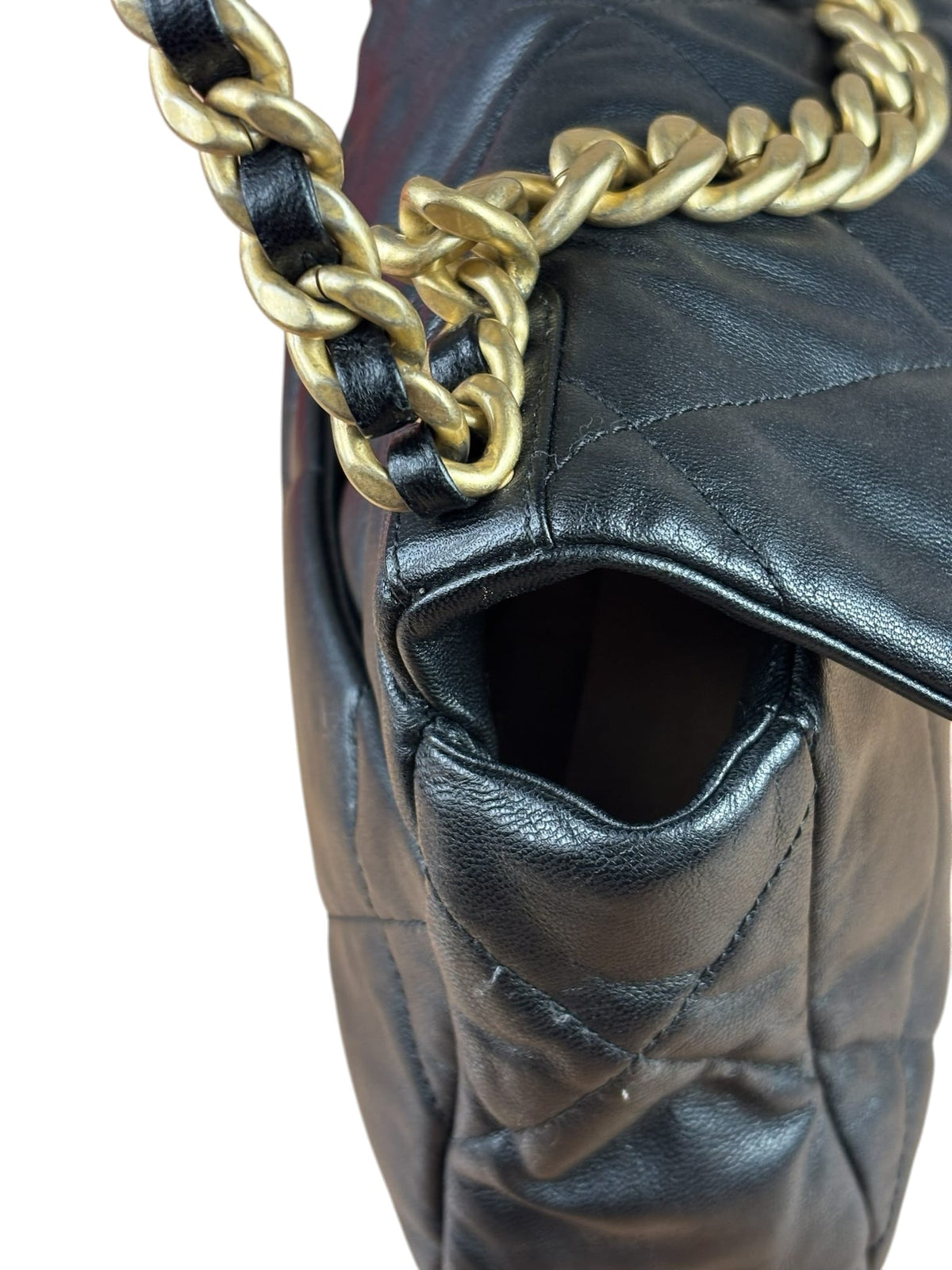 Chanel Black Quilted Lambskin CC 19 Flap Bag 2019