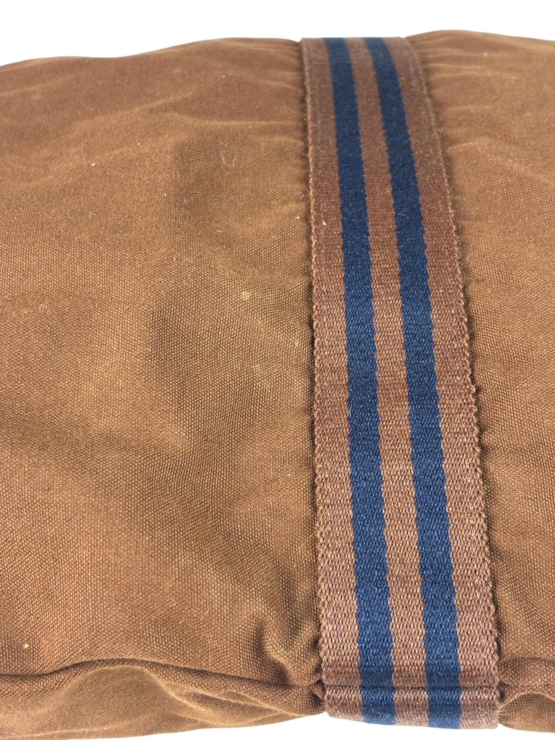 Hermes Vintage Brown Canvas Fourre Tote