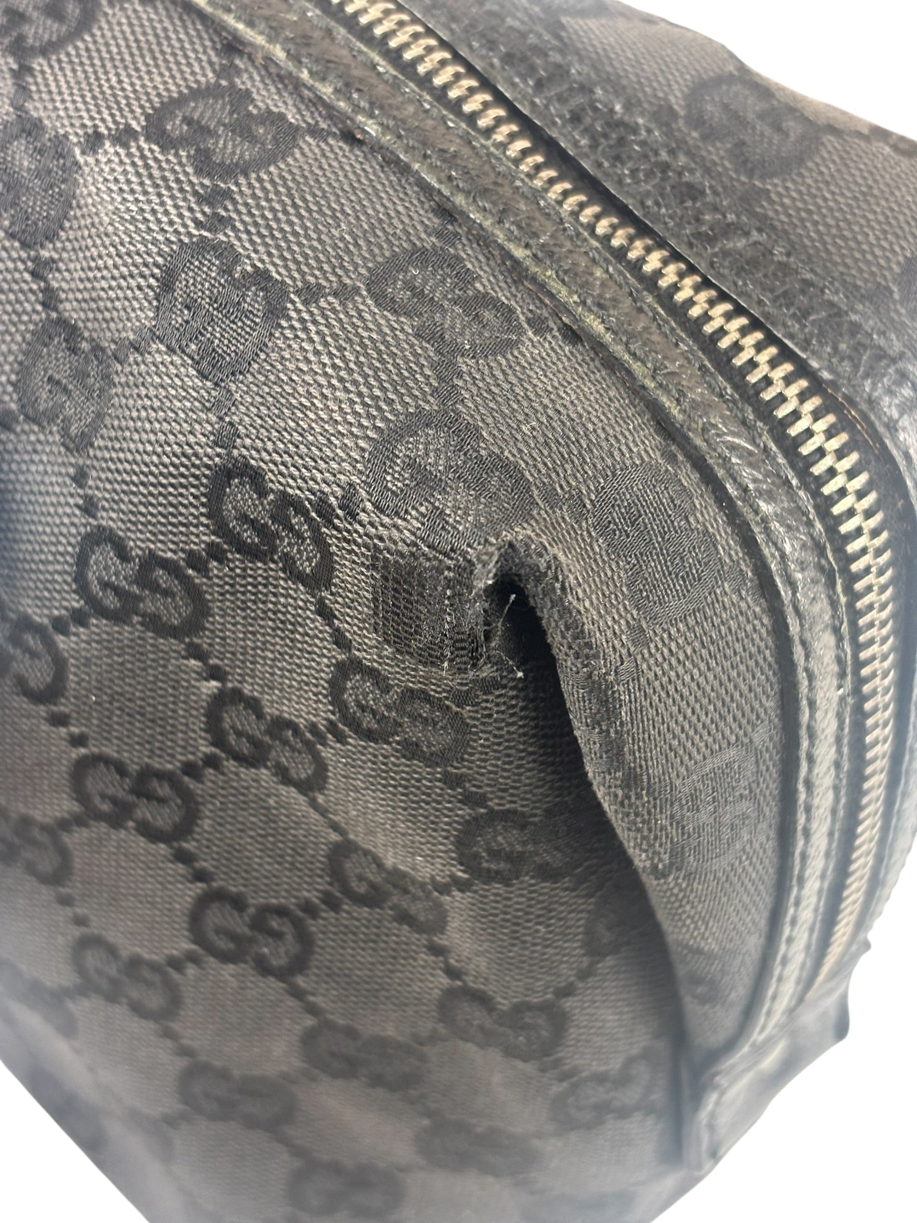 Gucci Black GG Canvas Monogram Hand Bag