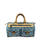 Louis Vuitton Vintage Denim Leather Trim Monogram Neo Speedy 30