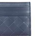 Bottega Veneta Intrecciato Cardholder Navy/Olive