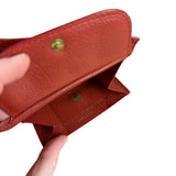 Rolex Red Leather Bifold Wallet