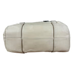 Celine Vintage Ivory Leather Boogie Handbag