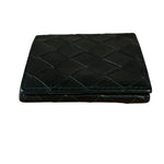 Bottega Veneta Black Intreccio Leather Coin Wallet
