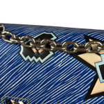 Louis Vuitton Blue Aztec Epi Leather Twist MM Bag