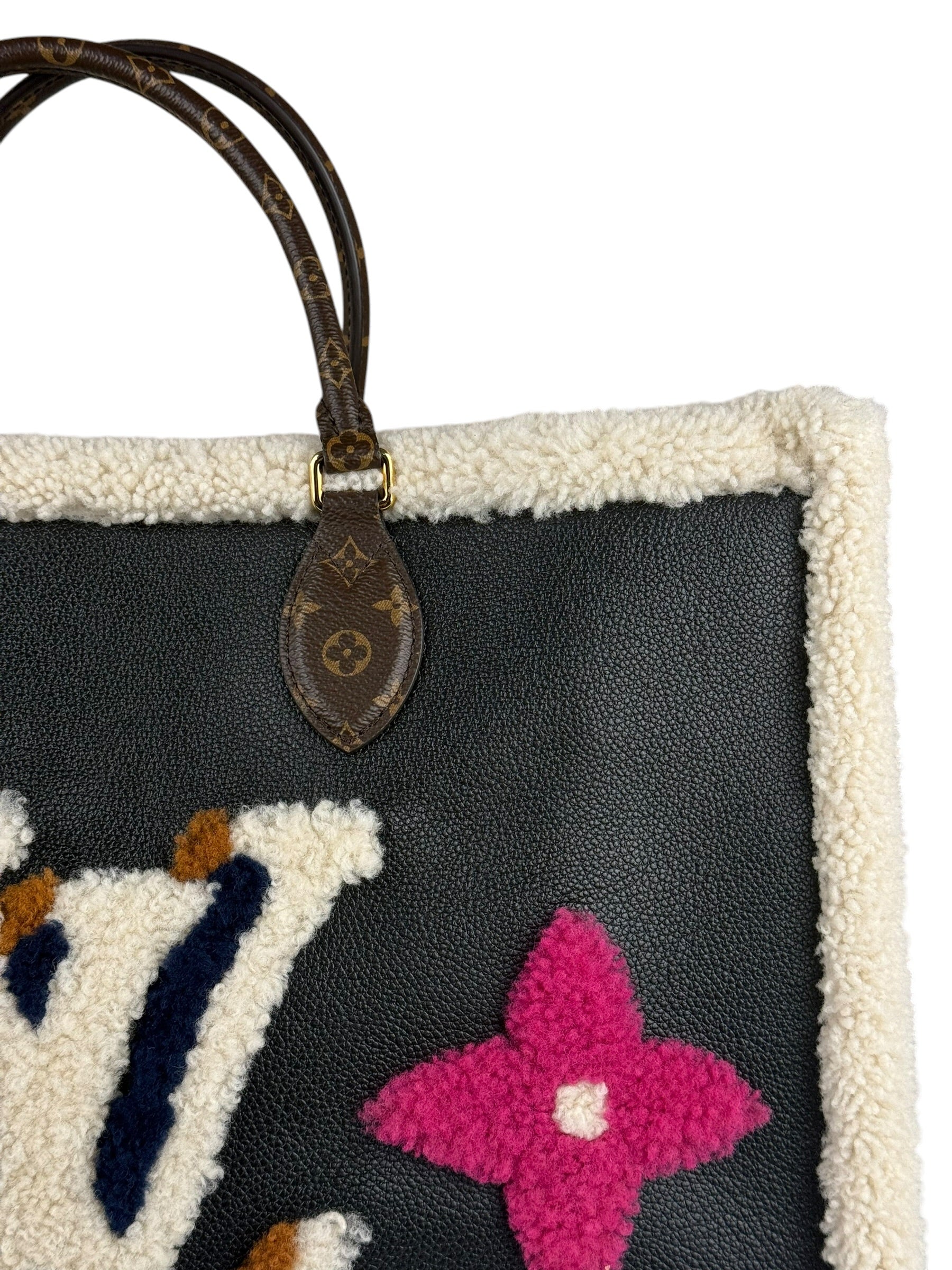 Louis Vuitton OnTheGo Black Leather 2020 Teddy Collection