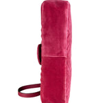 Gucci Pink GG Velvet Marmont "Blind for Love" Flap Bag