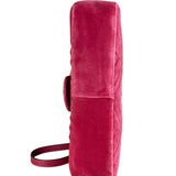 Gucci Pink GG Velvet Marmont "Blind for Love" Flap Bag