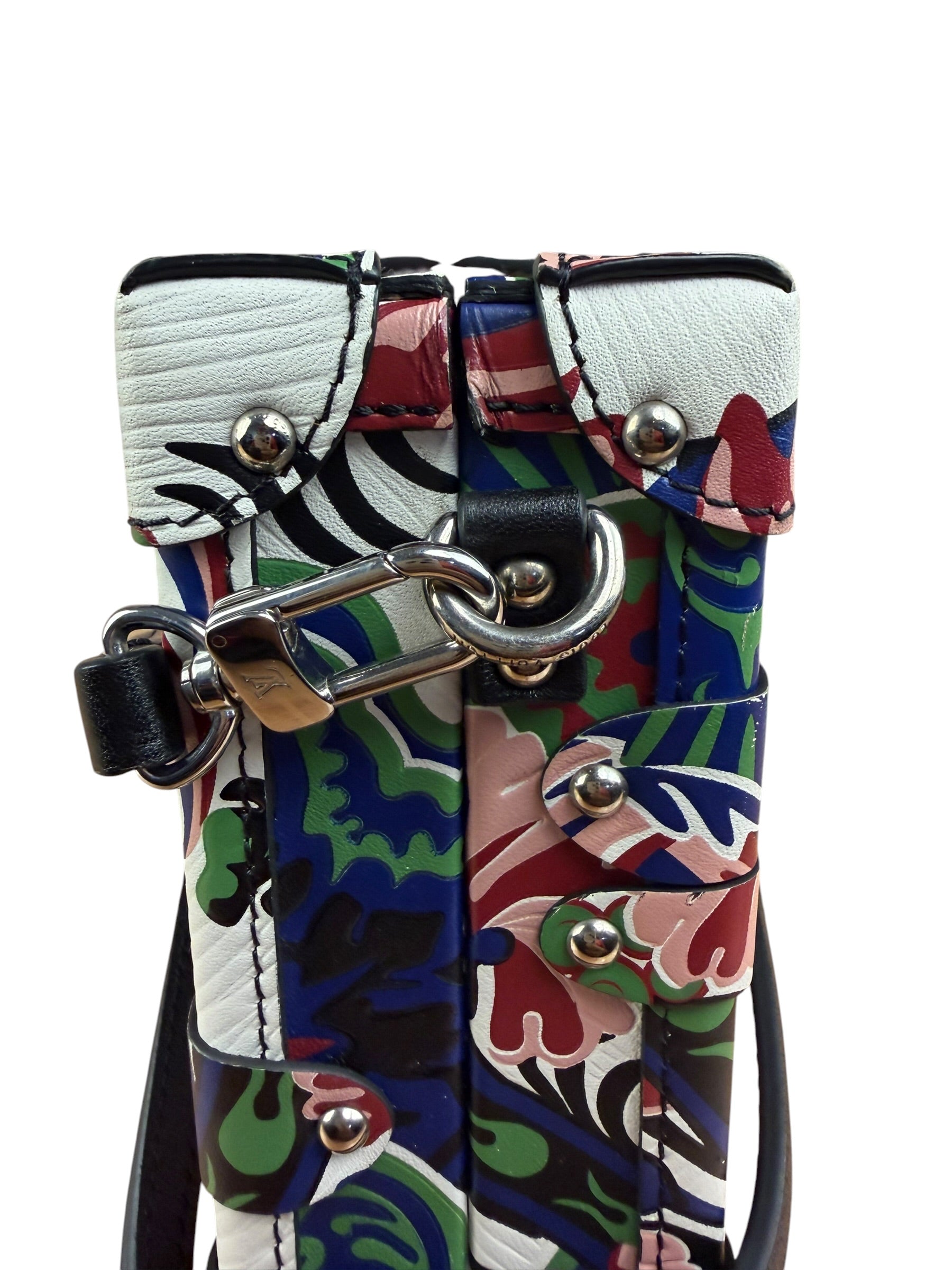 Louis Vuitton Multi-Color Leather Petite Malle Vanity Case