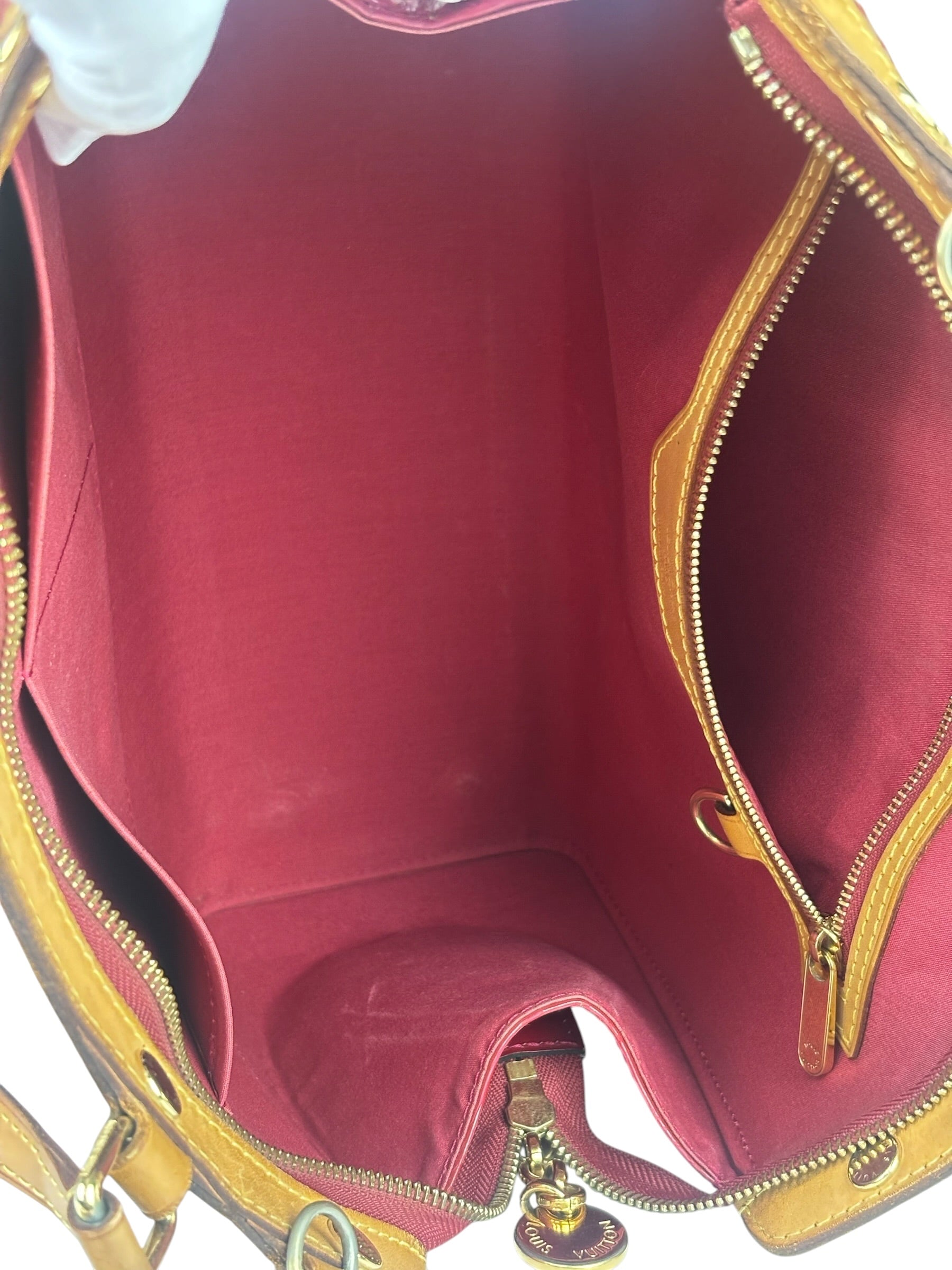 Louis Vuitton Red Vernis Brea Two-Way Bag MM