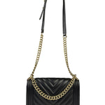 Chanel Black Chevron Leather Boy Medium Flap Bag 2017