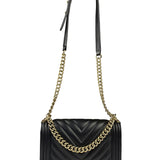Chanel Black Chevron Leather Boy Medium Flap Bag 2017