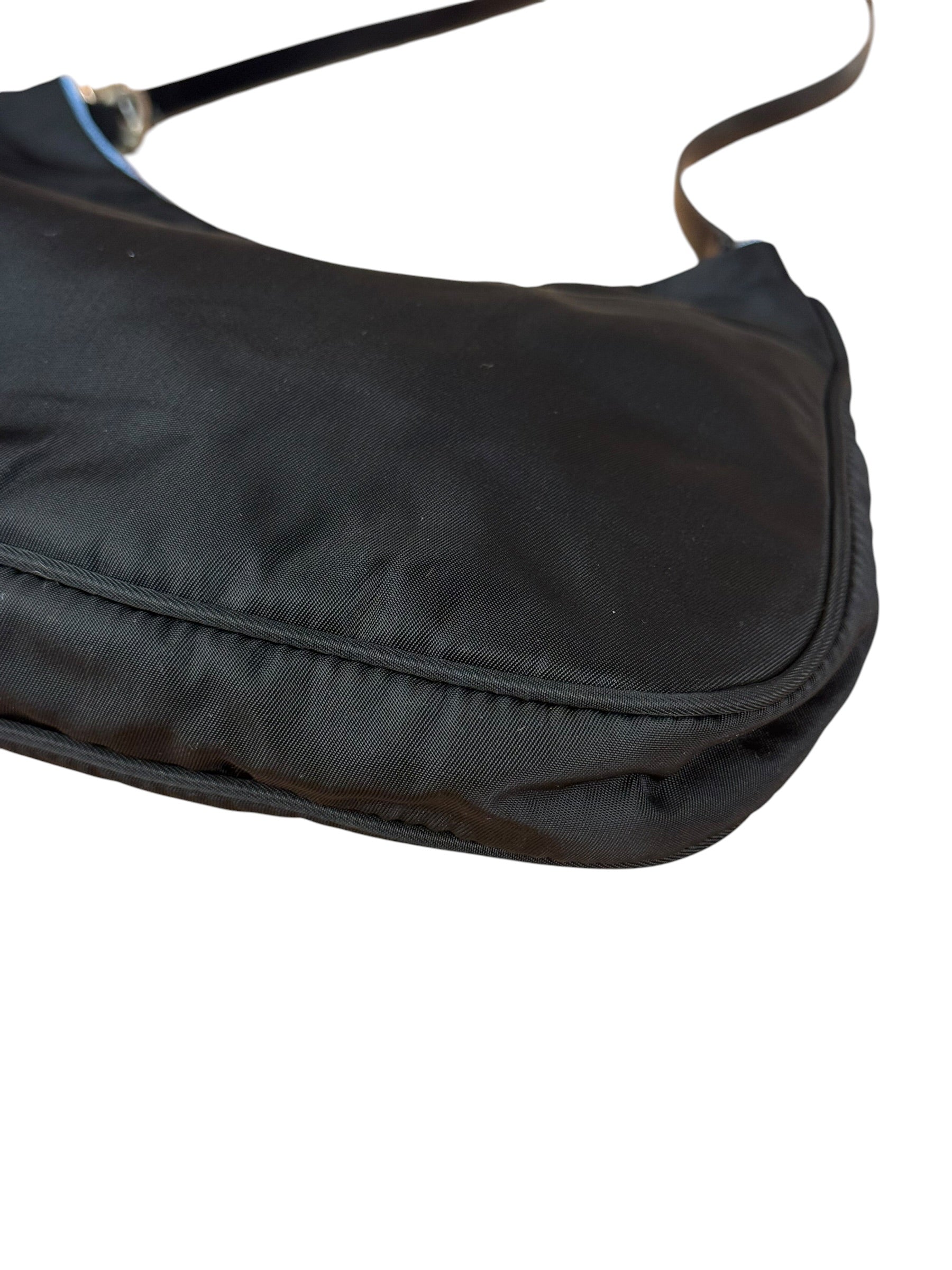 Prada Vintage Black Nylon Pochette