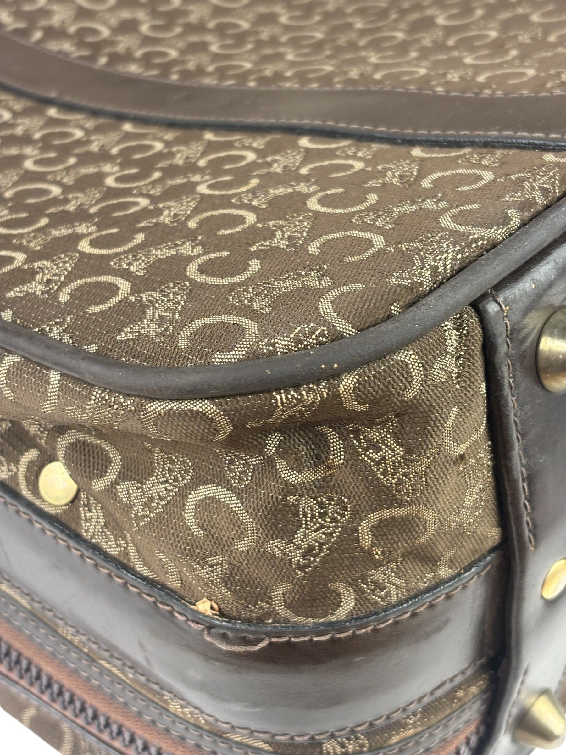 Celine Vintage Macadam Canvas Travel Bag