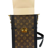 Louis Vuitton Black Monogram Vertical Trunk Pochette