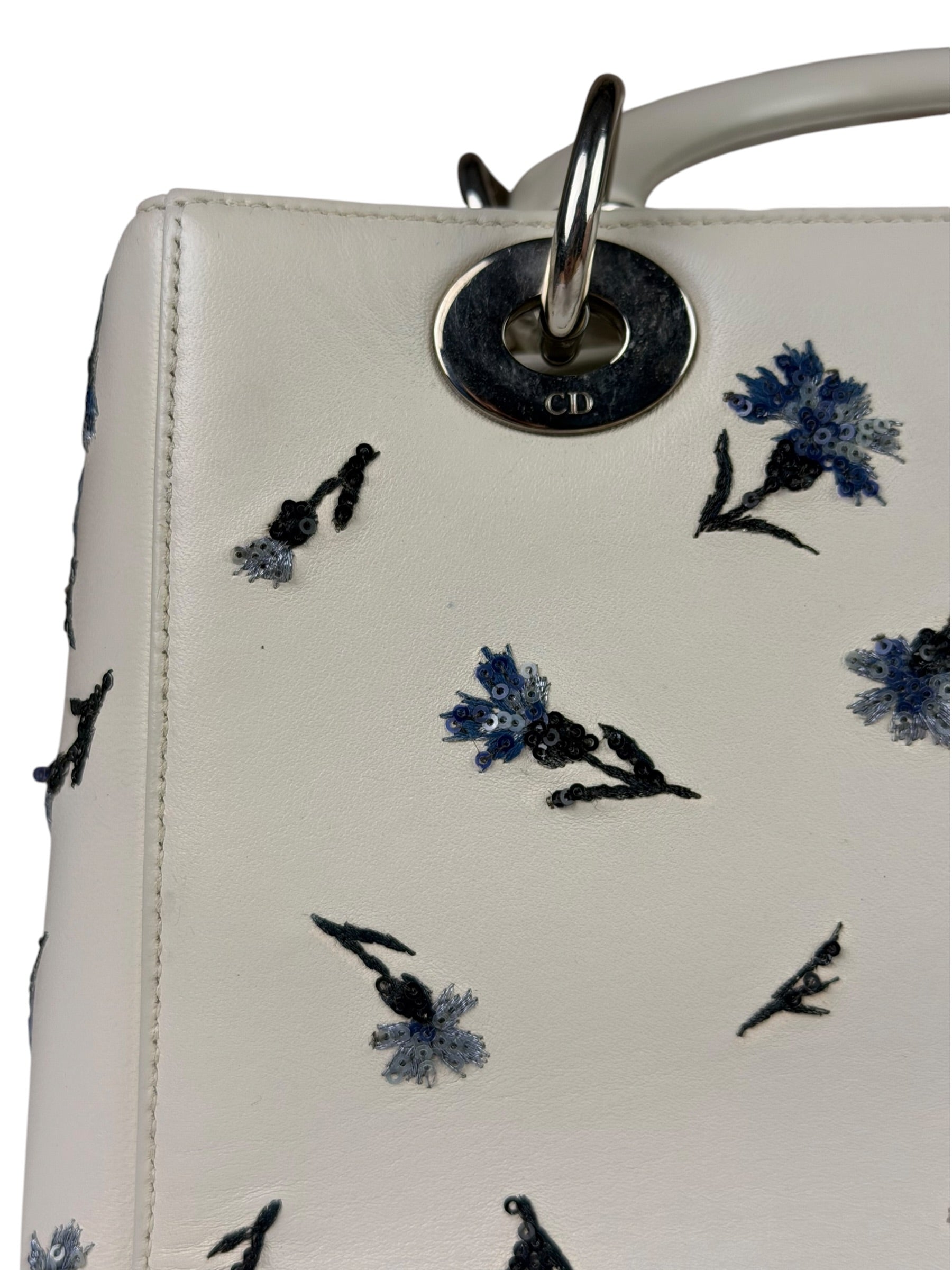 Christian Dior Medium Sequin Embroidered Lady Dior