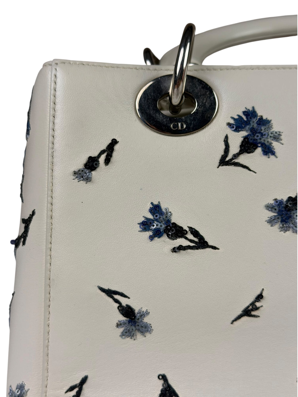 Christian Dior Medium Sequin Embroidered Lady Dior