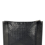Bottega Veneta Black Intrecciato Zip Pouch
