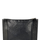 Bottega Veneta Black Intrecciato Zip Pouch