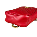 Gucci GG Marmont Vertical Phone Crossbody Bag Red