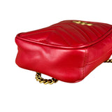Gucci GG Marmont Vertical Phone Crossbody Bag Red