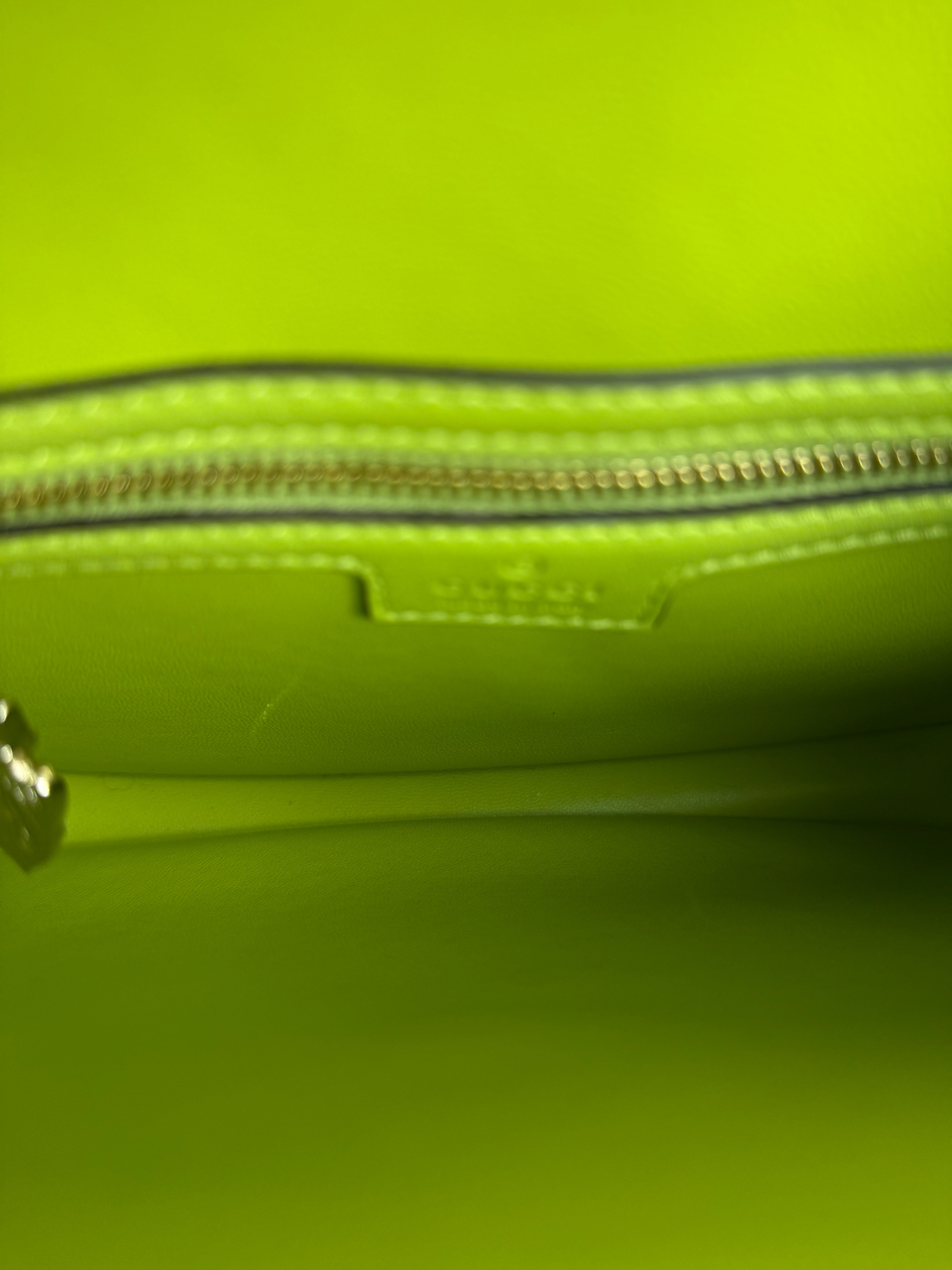 Gucci Jackie Green Medium Leather Shoulder Bag