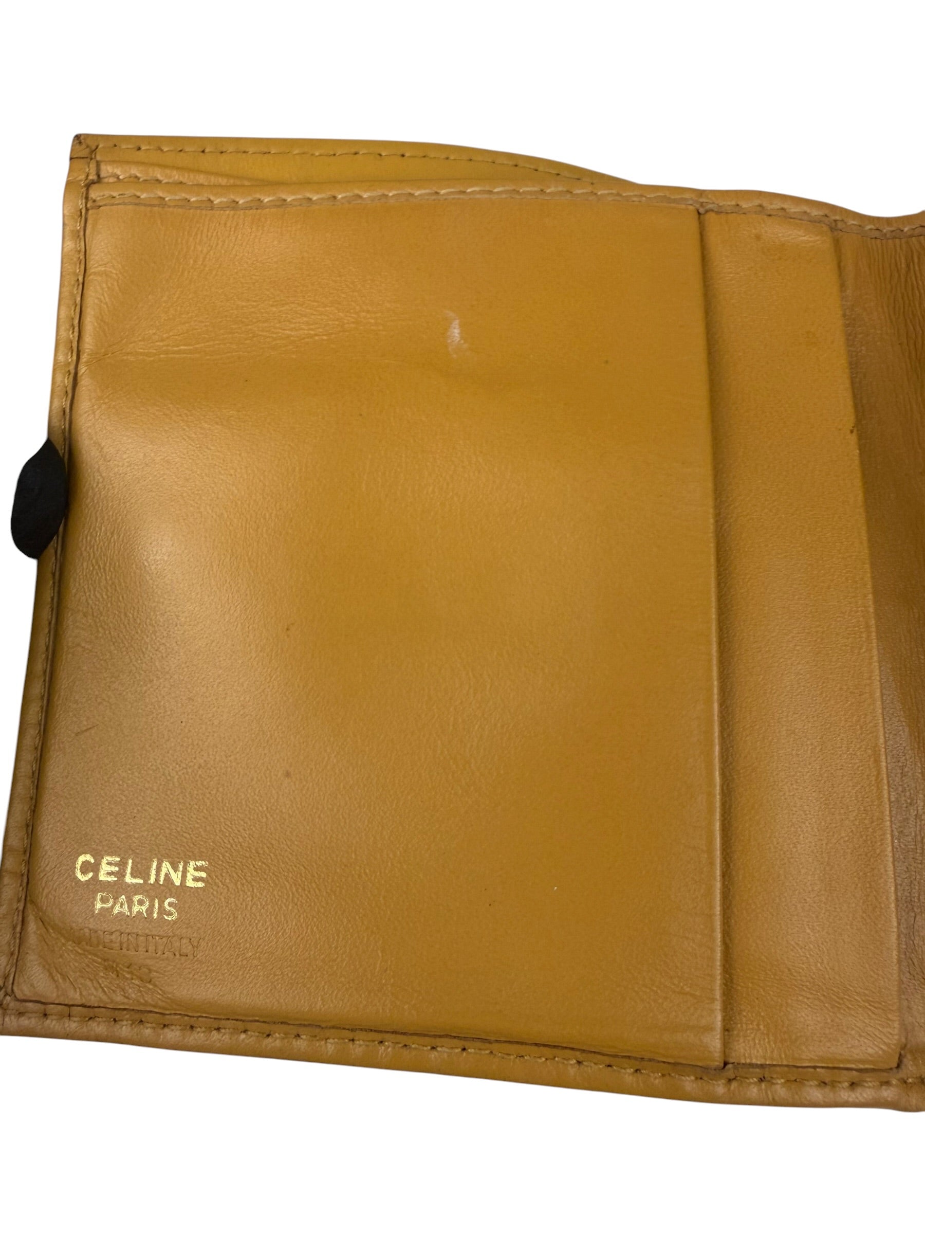 Celine Vintage Macadam Compact Bifold Wallet