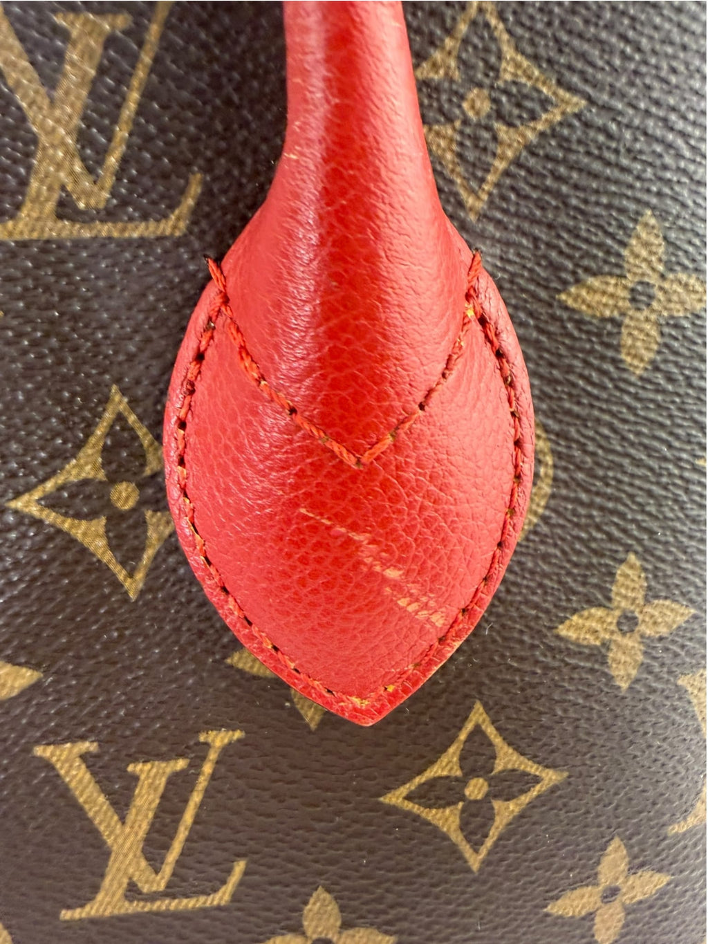 Louis Vuitton Brown/Cherry Red Monogram Flandrin Two-Way Bag