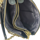 Coach Dark Green Leather Kristin Willow Shoulder Bag