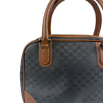 Gucci Vintage Micro GG Black/Brown Supreme Satchel Hand Bag