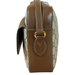 Gucci Brown Leather GG Horsebit Camera Bag 1955