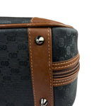 Gucci Vintage Micro GG Black/Brown Supreme Satchel Hand Bag