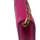 Versace Pink Leather Greca Goddess Flap Wallet-On-Chain