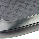 Gucci Black/Grey Leather Trim Jackie Hobo Bag