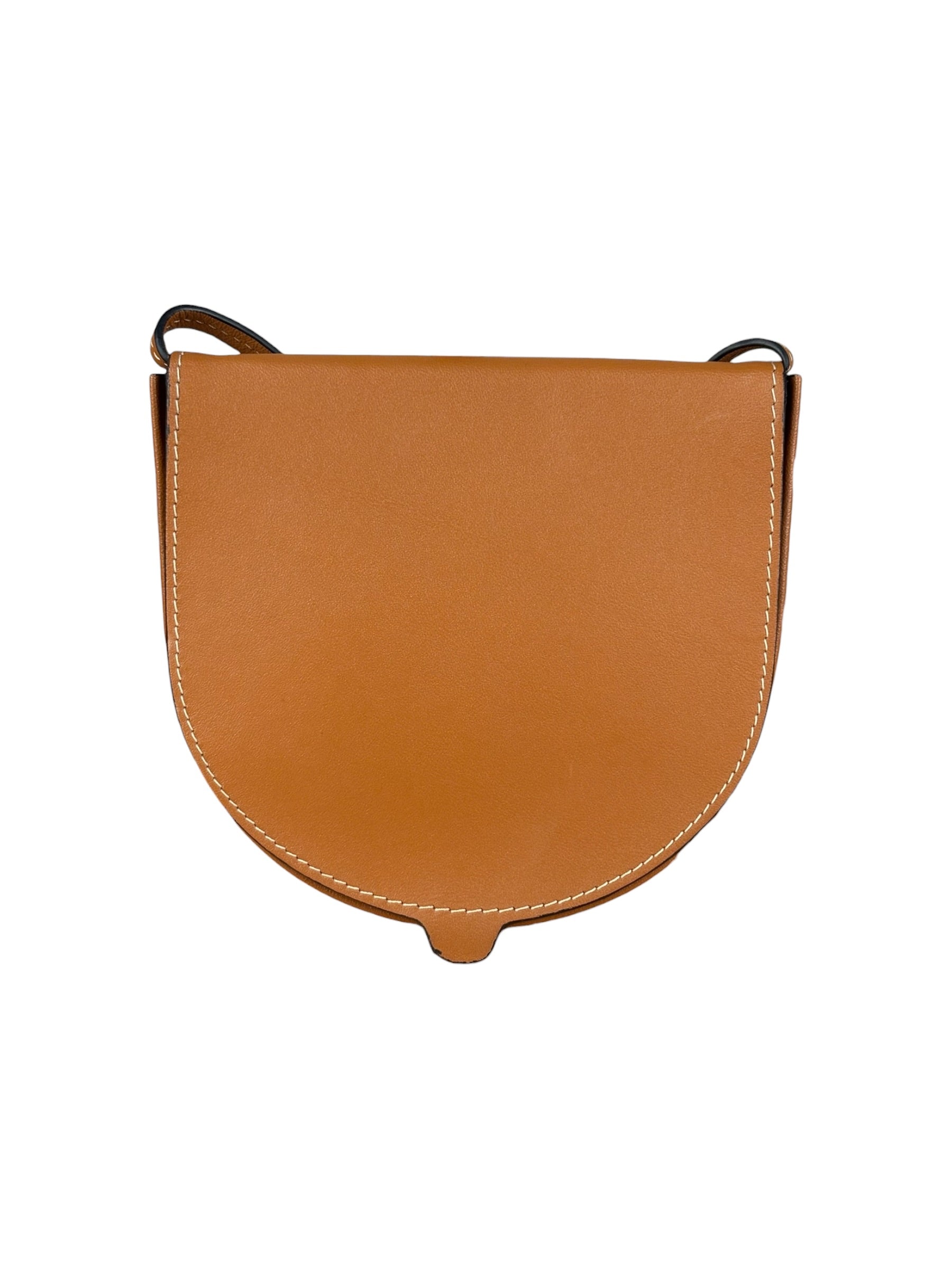 Loewe Camel Leather Heel Crossbody