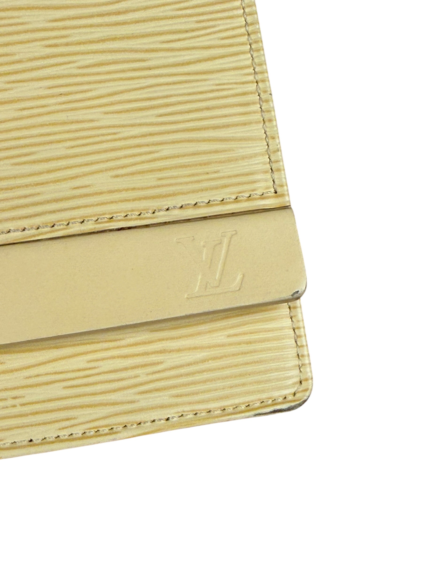 Louis Vuitton Vintage Yellow Epi Biarritz Shoulder Bag