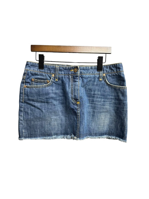 2003 Dolce & Gabbana Denim Italia Mini Skirt
